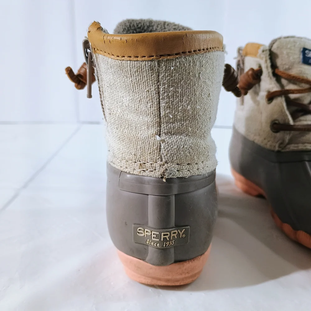 Sperry Kids Brown and Tan Duck Boots